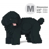 Jekca - Toy Poodle 05-M02 - Big - Lego - Sculpture - Construction - 4D - Brick Animals - Toys