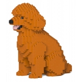 Jekca - Toy Poodle 03-M04 - Big - Lego - Sculpture - Construction - 4D - Brick Animals - Toys