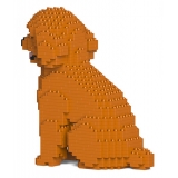 Jekca - Toy Poodle 03-M04 - Big - Lego - Sculpture - Construction - 4D - Brick Animals - Toys