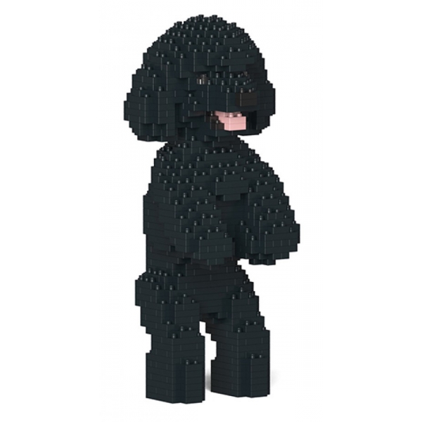 Jekca - Toy Poodle 04-M02 - Big - Lego - Sculpture - Construction - 4D - Brick Animals - Toys