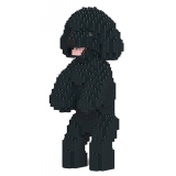 Jekca - Toy Poodle 04-M02 - Big - Lego - Sculpture - Construction - 4D - Brick Animals - Toys