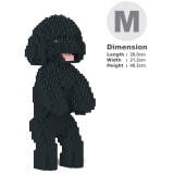 Jekca - Toy Poodle 04-M02 - Big - Lego - Scultura - Costruzione - 4D - Animali di Mattoncini - Toys