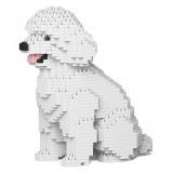 Jekca - Toy Poodle 03-M01 - Big - Lego - Sculpture - Construction - 4D - Brick Animals - Toys