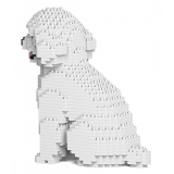 Jekca - Toy Poodle 03-M01 - Big - Lego - Sculpture - Construction - 4D - Brick Animals - Toys