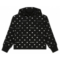 Givenchy - Black Cotton Monogram Print Hoodie - Givenchy Exclusive Luxury Collection