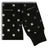 Givenchy - Black Cotton Monogram Print Hoodie - Givenchy Exclusive Luxury Collection