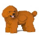 Jekca - Toy Poodle 05-M04 - Big - Lego - Sculpture - Construction - 4D - Brick Animals - Toys