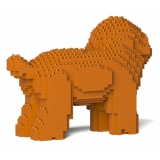 Jekca - Toy Poodle 05-M04 - Big - Lego - Sculpture - Construction - 4D - Brick Animals - Toys