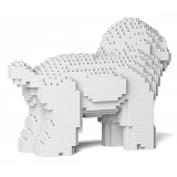 Jekca - Toy Poodle 05-M01 - Big - Lego - Sculpture - Construction - 4D - Brick Animals - Toys