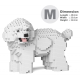 Jekca - Toy Poodle 05-M01 - Big - Lego - Scultura - Costruzione - 4D - Animali di Mattoncini - Toys