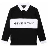 Givenchy - Black and White Cotton Polo Shirt - Givenchy Exclusive Luxury Collection