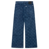 Givenchy - Blue 4G Wide Leg Jeans - Givenchy Exclusive Luxury Collection