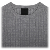 Givenchy - Grey Logo Jacquard T-Shirt - Givenchy Exclusive Luxury Collection