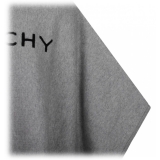 Givenchy - Grey Intarsia Knit Poncho - Givenchy Exclusive Luxury Collection