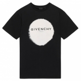 Givenchy - Black and White Cotton Logo Print T-Shirt - Givenchy Exclusive Luxury Collection