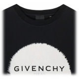 Givenchy - Black and White Cotton Logo Print T-Shirt - Givenchy Exclusive Luxury Collection