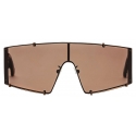 Stella McCartney - Translucent Rectangle Sunglasses - Translucent Brown Monochrome - Sunglasses - Stella McCartney