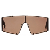 Stella McCartney - Translucent Rectangle Sunglasses - Translucent Brown Monochrome - Sunglasses - Stella McCartney