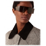 Stella McCartney - Translucent Rectangle Sunglasses - Translucent Brown Monochrome - Sunglasses - Stella McCartney