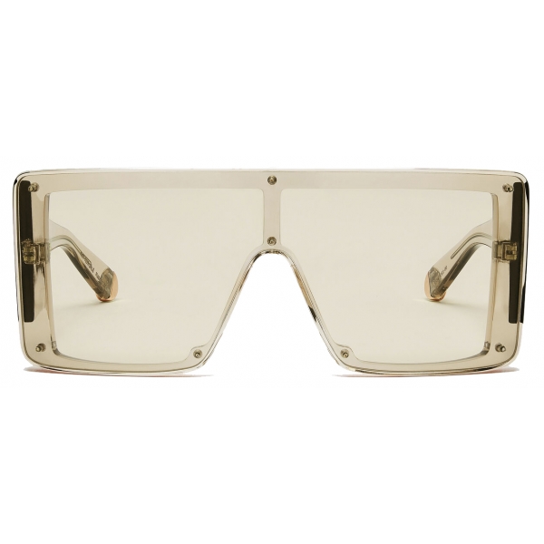 Stella McCartney - Translucent Square Sunglasses - Translucent Beige Monochrome - Sunglasses - Stella McCartney