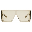 Stella McCartney - Translucent Square Sunglasses - Translucent Beige Monochrome - Sunglasses - Stella McCartney