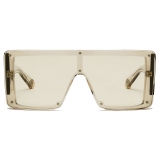 Stella McCartney - Translucent Square Sunglasses - Translucent Beige Monochrome - Sunglasses - Stella McCartney