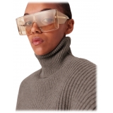 Stella McCartney - Translucent Square Sunglasses - Translucent Beige Monochrome - Sunglasses - Stella McCartney