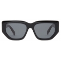 Stella McCartney - Occhiali da Sole Cat Eye con Logo - Nero Lucido e Oro - Occhiali da Sole - Stella McCartney