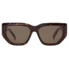 Stella McCartney - Occhiali da Sole Cat Eye con Logo - Avana Lucido e Oro - Occhiali da Sole - Stella McCartney