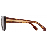 Stella McCartney - Logo Cat‐Eye Sunglasses - Glossy Havana and Gold - Sunglasses - Stella McCartney Eyewear