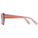 Stella McCartney - Logo Cat‐Eye Sunglasses - Glossy Dark Chocolate and Gold - Sunglasses - Stella McCartney