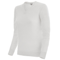 Avvenice - Theria - Maglione con Scollo a V Donna in Cashmere Loro Piana - Bianco - Maglieria - Luxury Exclusive Collection