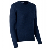 Avvenice - Theria - Maglione Girocollo Donna in Cashmere Loro Piana - Blu - Maglieria - Luxury Exclusive Collection