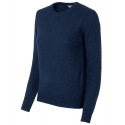 Avvenice - Theria - Woman Loro Piana Cashmere Crew Neck Sweater - Blue - Knitwear - Luxury Exclusive Collection