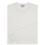 Avvenice - Theria - Maglione Girocollo Donna in Cashmere Loro Piana - Bianco - Maglieria - Luxury Exclusive Collection