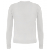 Avvenice - Theria - Woman Loro Piana Cashmere Crew Neck Sweater - White - Knitwear - Luxury Exclusive Collection