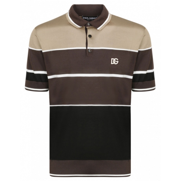 Dolce & Gabbana - Striped Polo Shirt - Dolce & Gabbana Exclusive Luxury Collection