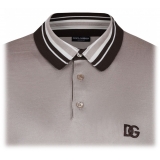 Dolce & Gabbana - Light Grey Polo Shirt - Dolce & Gabbana Exclusive Luxury Collection