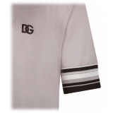 Dolce & Gabbana - Light Grey Polo Shirt - Dolce & Gabbana Exclusive Luxury Collection