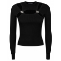 Dolce & Gabbana - Black DG Details Sweater - Dolce & Gabbana Exclusive Luxury Collection