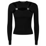 Dolce & Gabbana - Black DG Details Sweater - Dolce & Gabbana Exclusive Luxury Collection