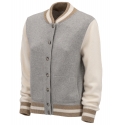 Avvenice - Bomberino - Maglione Tricolore in Cashmere Loro Piana - Grigio Beige Crema - Maglieria - Luxury Exclusive Collection