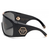 Philipp Plein - Occhiali da Sole Plein Reflect Oversize - Nero - Occhiali da Sole - Philipp Plein Eyewear - New Exclusive