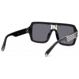 Philipp Plein - Occhiali da Sole Quadrati - Nero Argento - Occhiali da Sole - Philipp Plein Eyewear - New