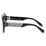 Philipp Plein - Occhiali da Sole Quadrati - Nero Argento - Occhiali da Sole - Philipp Plein Eyewear - New