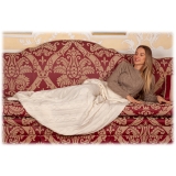 Avvenice - Coperta Treccia in Cashmere Loro Piana - Crema - Home - Luxury Exclusive Collection