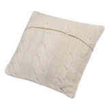 Avvenice - Loro Piana Cashmere Braided Cushion - Cream - Home - Luxury Exclusive Collection