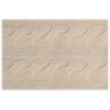 Avvenice - Cuscino Treccia in Cashmere Loro Piana - Crema - Home - Luxury Exclusive Collection