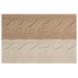 Avvenice - Loro Piana Cashmere Braided Cushion - Cream Beige - Home - Luxury Exclusive Collection