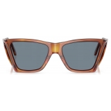 Persol - PO0009 - Terra di Siena / Light Blue - Sunglasses - Persol Eyewear